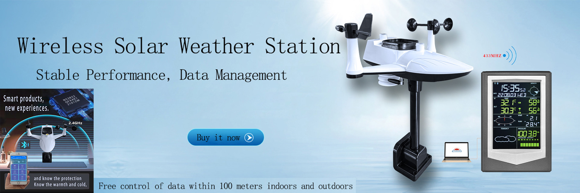 गुणवत्ता वायरलेस मौसम स्टेशन फैक्टरी